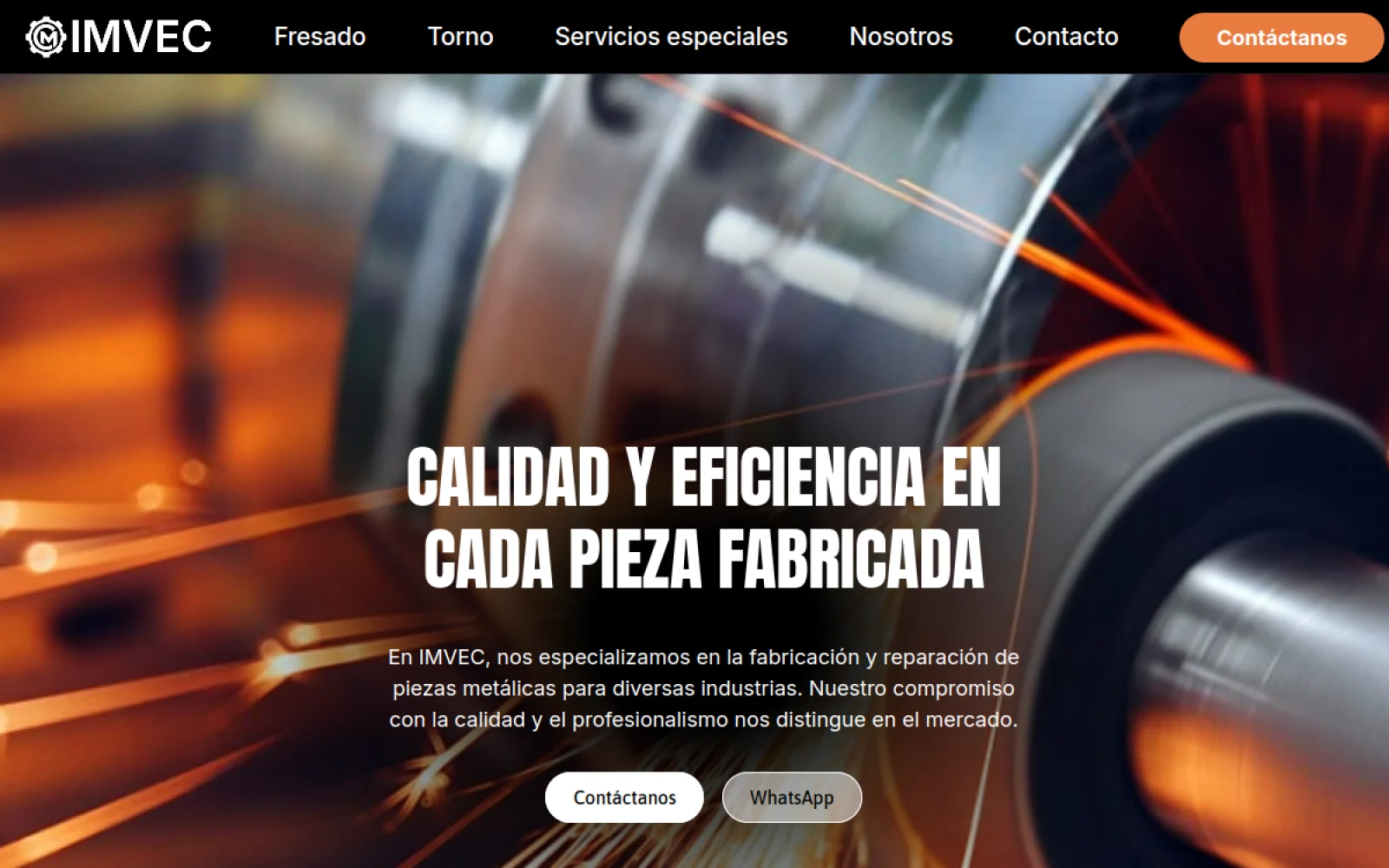 imvec.mx — sitio de IMVEC, metalmecánica de precisión