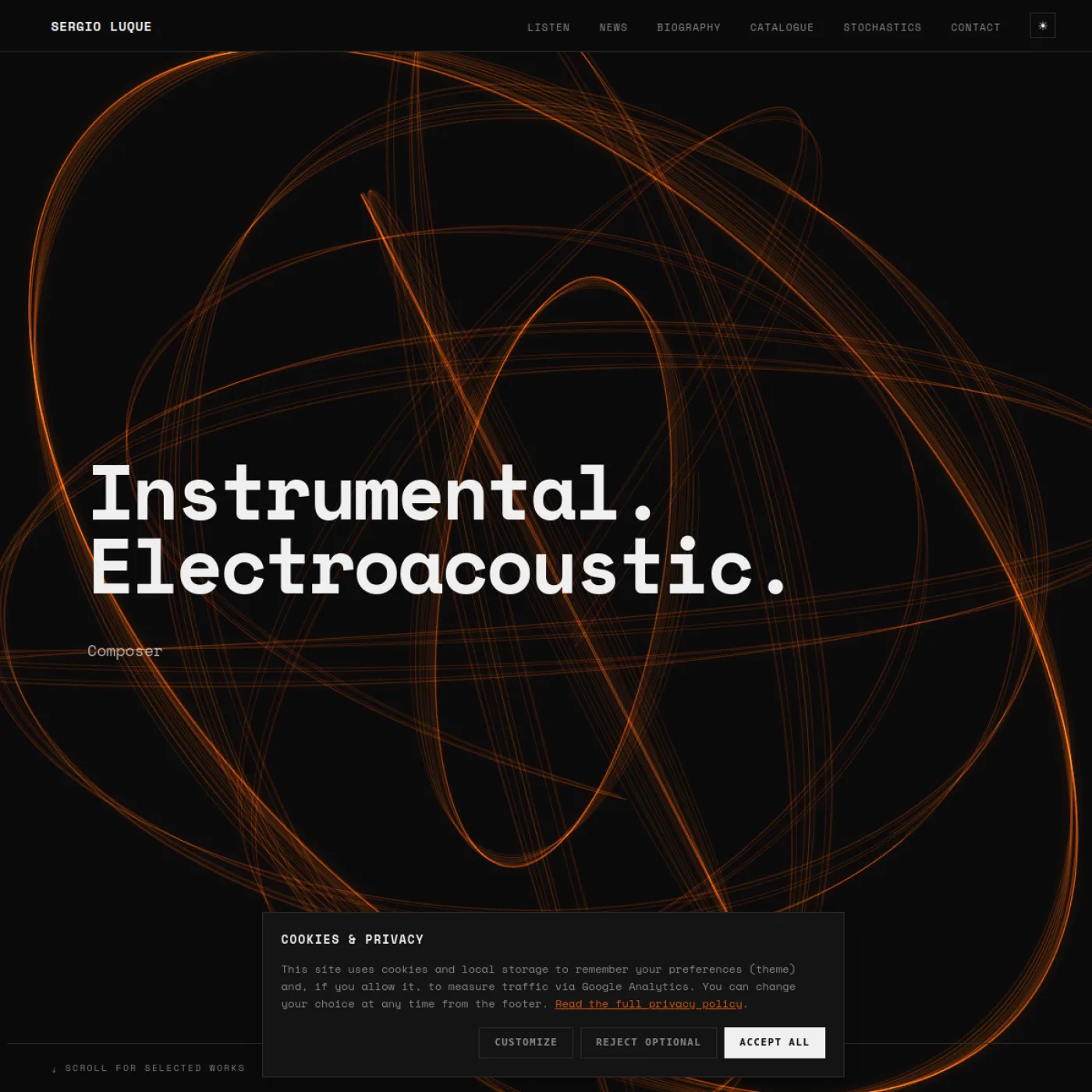 sergioluque.com — sitio del compositor Sergio Luque